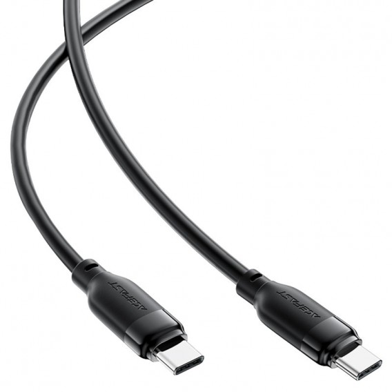 Дата кабель Acefast C16-03 Type-C to Type-C 60W (1.2m) Black - зображення 2 Дата кабель Acefast C16-03 Type-C to Type-C 60W (1.2m) Black - зображення 2