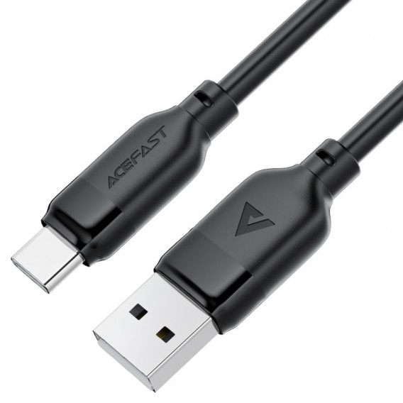 Дата кабель Acefast C16-04 USB to Type-C 3A (1.2m) Black - зображення 1 Дата кабель Acefast C16-04 USB to Type-C 3A (1.2m) Black - зображення 1