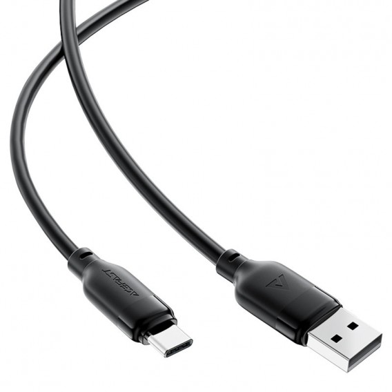 Дата кабель Acefast C16-04 USB to Type-C 3A (1.2m) Black - зображення 2 Дата кабель Acefast C16-04 USB to Type-C 3A (1.2m) Black - зображення 2