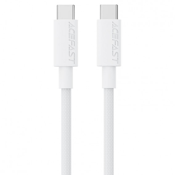 Дата кабель Acefast C18-03 Type-C to Type-C 60W (1.2m) White