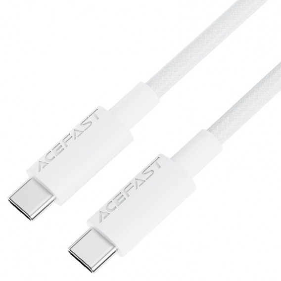 Дата кабель Acefast C18-03 Type-C to Type-C 60W (1.2m) White - зображення 1 