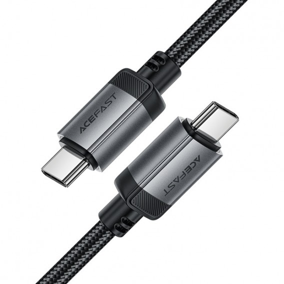 Дата кабель Acefast C20-03 Type-C to Type-C 60W (1.2m) Black - зображення 2 Дата кабель Acefast C20-03 Type-C to Type-C 60W (1.2m) Black - зображення 2