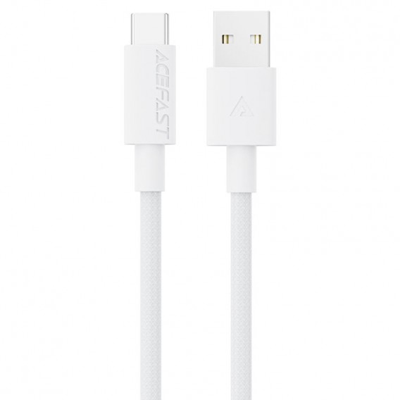Дата кабель Acefast C18-04 USB to Type-C 3A (1.2m) White