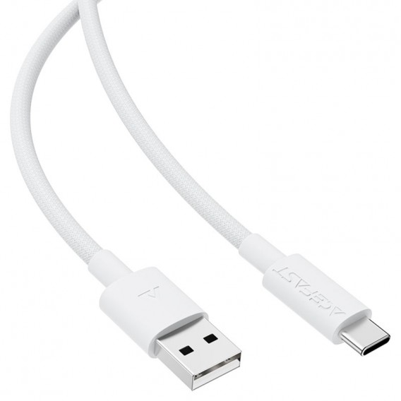 Дата кабель Acefast C18-04 USB to Type-C 3A (1.2m) White - зображення 3 Дата кабель Acefast C18-04 USB to Type-C 3A (1.2m) White - зображення 3