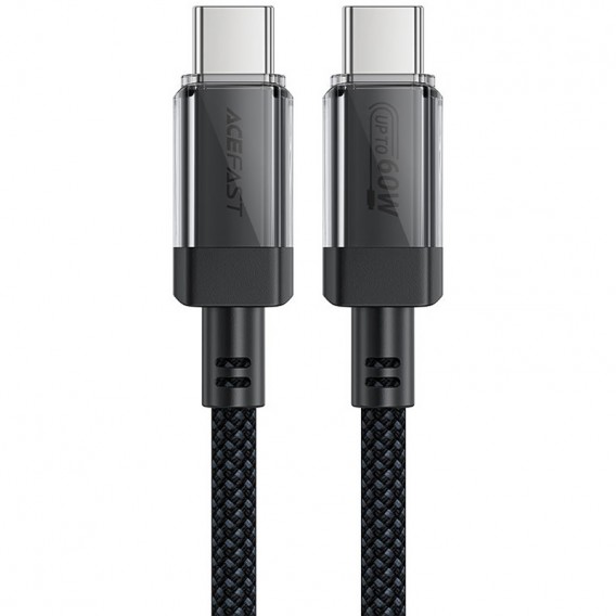 Дата кабель Acefast C12-03 Type-C to Type-C 60W (1.2m) Black