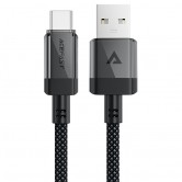 Дата кабель Acefast C12-04 USB to Type-C 3A (1.2m) Black Дата кабель Acefast C12-04 USB to Type-C 3A (1.2m) Black