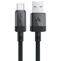 Дата кабель Acefast C12-04 USB to Type-C 3A (1.2m) Black