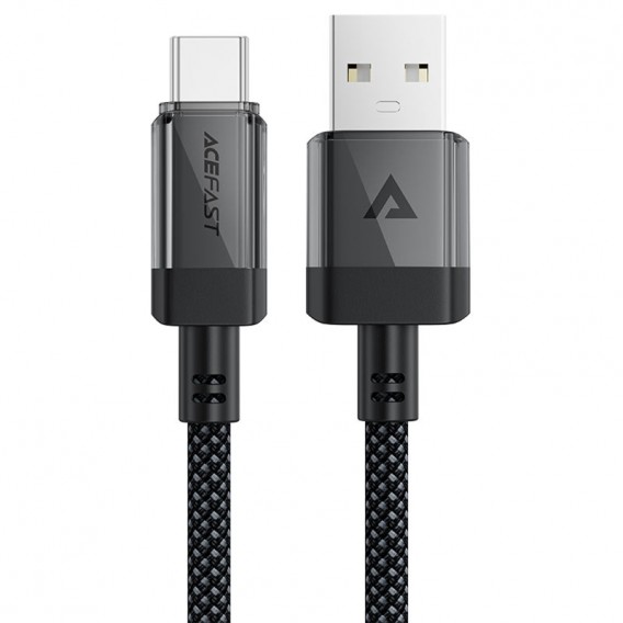 Дата кабель Acefast C12-04 USB to Type-C 3A (1.2m) Black
