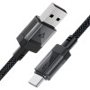 Дата кабель Acefast C12-04 USB to Type-C 3A (1.2m) Black