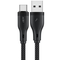 Дата кабель Acefast C8-04 USB to Type-C 3A (1.2m) Black