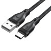 Дата кабель Acefast C8-04 USB to Type-C 3A (1.2m) Black