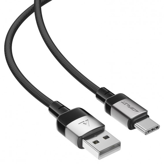 Дата кабель Acefast C9-04 USB to Type-C 3A (1.2m) Black - зображення 4 Дата кабель Acefast C9-04 USB to Type-C 3A (1.2m) Black - зображення 4