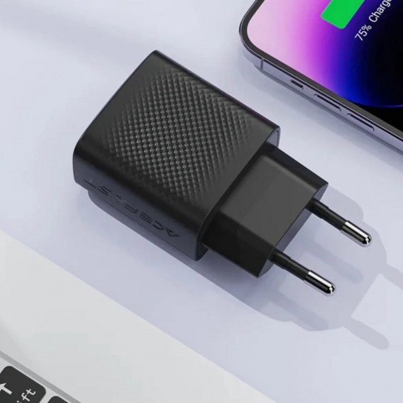 МЗП Acefast A104 GaN PD25W (1USB-C) Black - зображення 5 МЗП Acefast A104 GaN PD25W (1USB-C) Black - зображення 5