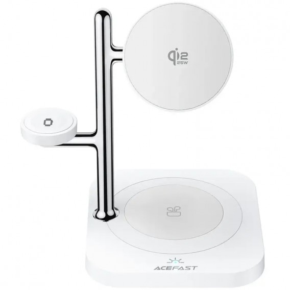 БЗП Acefast E39 desktop 4in1 Qi2 32.5W White