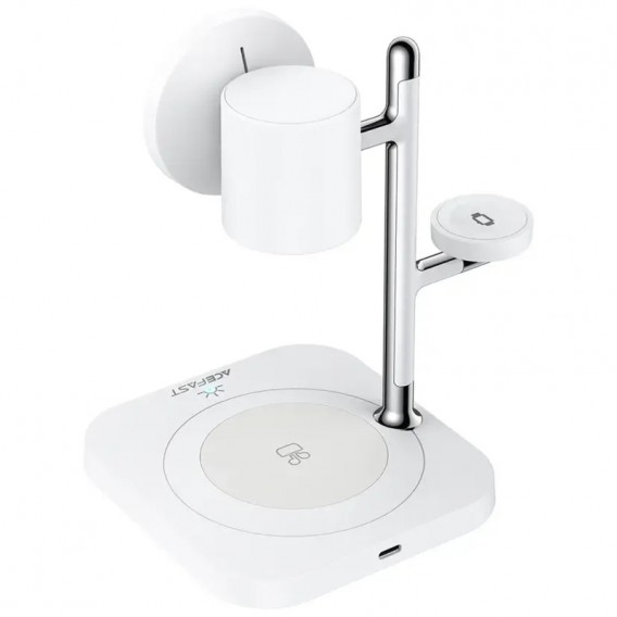 БЗП Acefast E39 desktop 4in1 Qi2 32.5W White - зображення 4 БЗП Acefast E39 desktop 4in1 Qi2 32.5W White - зображення 4