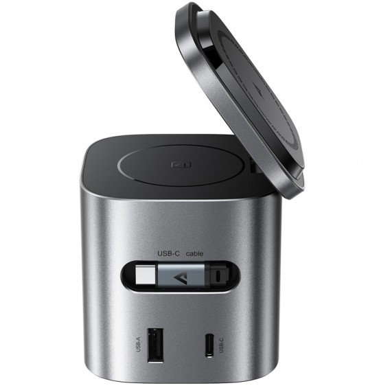 БЗП Acefast Z9 6in1 35W GaN + МЗП 45W Metal grey - зображення 4 БЗП Acefast Z9 6in1 35W GaN + МЗП 45W Metal grey - зображення 4