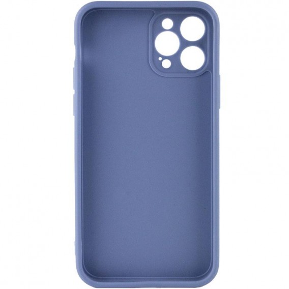 Силіконовий чохол Candy Full Camera для Apple iPhone 12 Pro Max (6.7") Блакитний / Mist blue