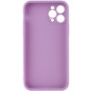 Силіконовий чохол Candy Full Camera для Apple iPhone 12 Pro Max (6.7") Сливовий / Purple