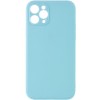 Силіконовий чохол Candy Full Camera для Apple iPhone 12 Pro (6.1") Бірюзовий / Turquoise