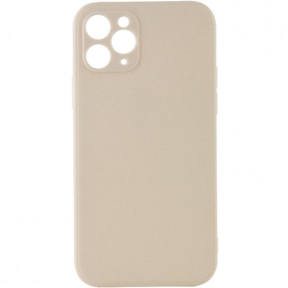 Силіконовий чохол Candy Full Camera для Apple iPhone 11 Pro Max (6.5") Бежевий / Antique White