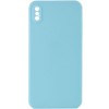 Силіконовий чохол Candy Full Camera для Apple iPhone XS Max (6.5") Бірюзовий / Turquoise