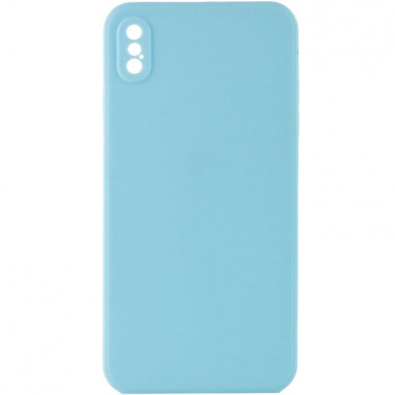 Силіконовий чохол Candy Full Camera для Apple iPhone XS Max (6.5") Бірюзовий / Turquoise