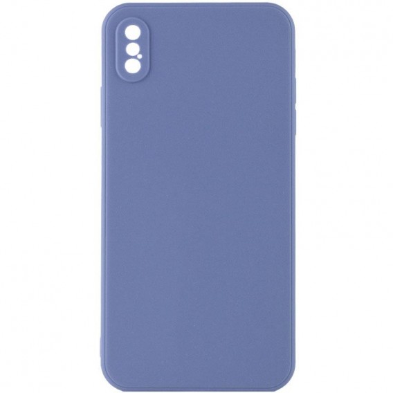 Силіконовий чохол Candy Full Camera для Apple iPhone XS Max (6.5") Блакитний / Mist blue