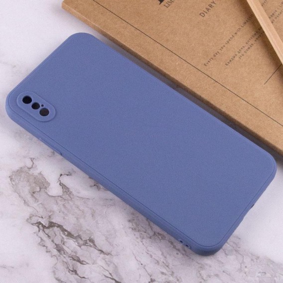 Силіконовий чохол Candy Full Camera для Apple iPhone XS Max (6.5") Блакитний / Mist blue Силіконовий чохол Candy Full Camera для Apple iPhone XS Max (6.5") Блакитний / Mist blue