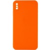 Силіконовий чохол Candy Full Camera для Apple iPhone XS Max (6.5") Помаранчевий / Orange