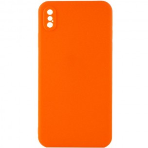 Чохол для iPhone XS Max Candy Full Camera, Помаранчевий / Orange