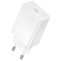 Мережевий зарядний пристрій Borofone BAS75A Source 30 Вт, USB-C, білий Мережевий зарядний пристрій Borofone BAS75A Source 30 Вт, USB-C, білий