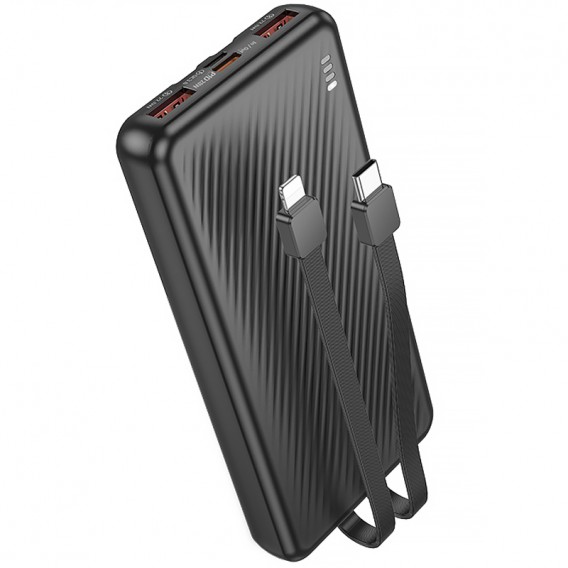 Портативний ЗП Power Bank Borofone BJ57 Graceful 22.5W+PD20W with cable 10000 mAh Black Портативний ЗП Power Bank Borofone BJ57 Graceful 22.5W+PD20W with cable 10000 mAh Black