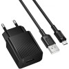 МЗП Borofone BAS71A Source 10.5W (1USB-A) + кабель USB to MicroUSB Black