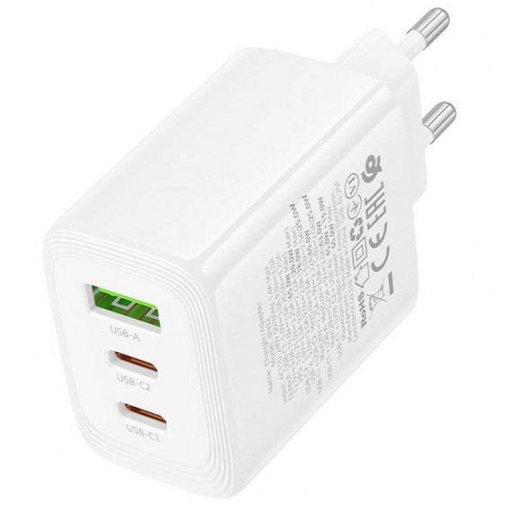 МЗП Borofone BN32 Cargador PD65W (1USB-A/2C) White МЗП Borofone BN32 Cargador PD65W (1USB-A/2C) White