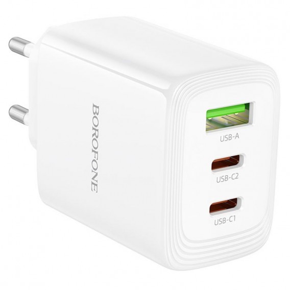 МЗП Borofone BN32 Cargador PD65W (1USB-A/2C) White МЗП Borofone BN32 Cargador PD65W (1USB-A/2C) White