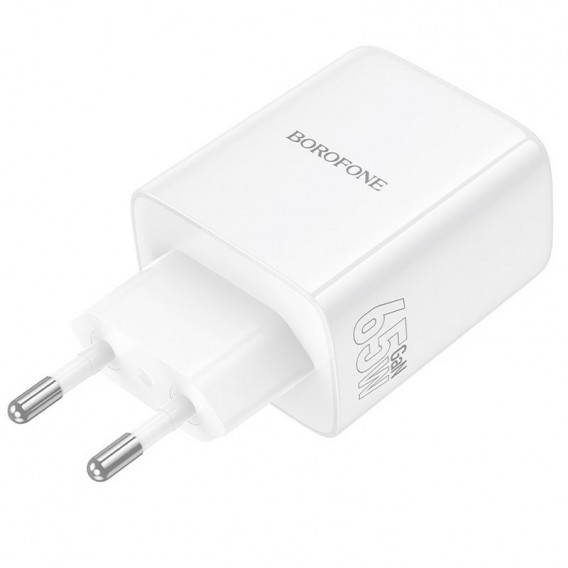 МЗП Borofone BN32 Cargador PD65W (1USB-A/2C) White МЗП Borofone BN32 Cargador PD65W (1USB-A/2C) White