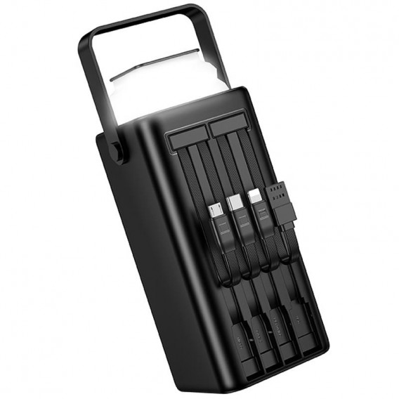 Портативний ЗП Power Bank Borofone BJ65A High 22.5W+PD20W with cable 50000 mAh Black Портативний ЗП Power Bank Borofone BJ65A High 22.5W+PD20W with cable 50000 mAh Black