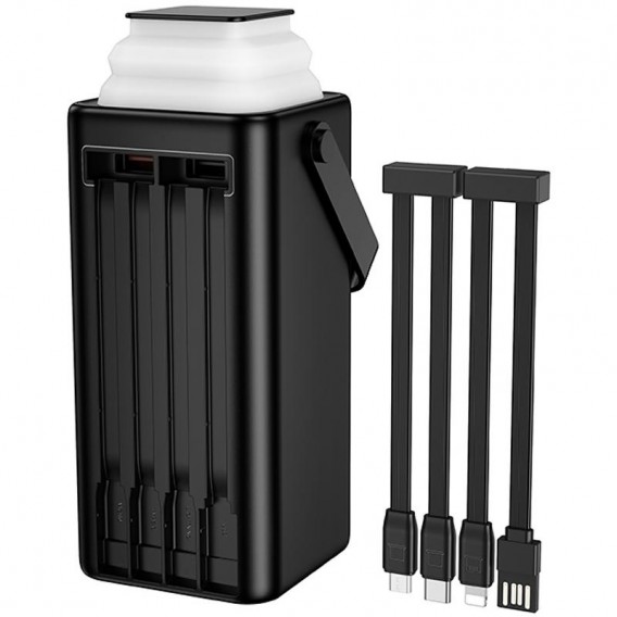 Портативний ЗП Power Bank Borofone BJ65A High 22.5W+PD20W with cable 50000 mAh Black Портативний ЗП Power Bank Borofone BJ65A High 22.5W+PD20W with cable 50000 mAh Black