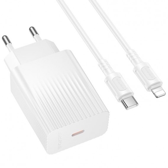 МЗП Borofone BAS73A Source PD20W (1USB-C) + кабель Type-C to Lightning White МЗП Borofone BAS73A Source PD20W (1USB-C) + кабель Type-C to Lightning White
