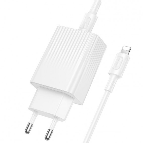 МЗП Borofone BAS73A Source PD20W (1USB-C) + кабель Type-C to Lightning White МЗП Borofone BAS73A Source PD20W (1USB-C) + кабель Type-C to Lightning White