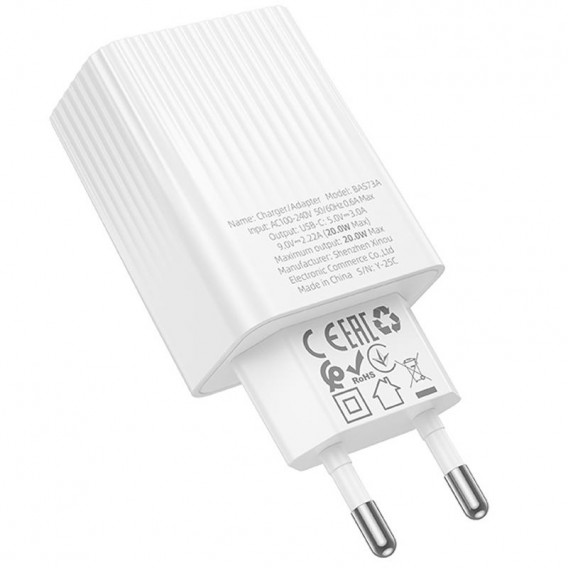 МЗП Borofone BAS73A Source PD20W (1USB-C) White