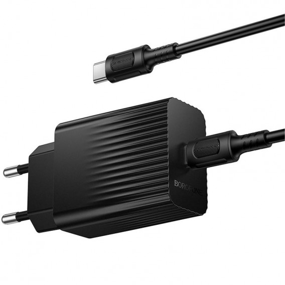 МЗП Borofone BAS73A Source PD20W (1USB-C) + кабель Type-C to Type-C Black МЗП Borofone BAS73A Source PD20W (1USB-C) + кабель Type-C to Type-C Black