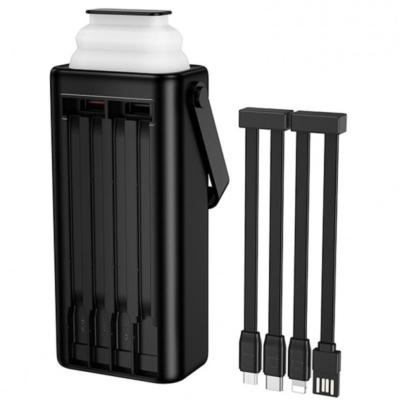 Портативний ЗП Power Bank Borofone BJ65 High 22.5W+PD20W with cable 30000 mAh Black Портативний ЗП Power Bank Borofone BJ65 High 22.5W+PD20W with cable 30000 mAh Black