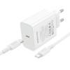 МЗП Borofone BA109A Star PD40W (1USB-C) + кабель Type-C to Type-C White