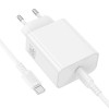 МЗП Borofone BA109A Star PD40W (1USB-C) + кабель Type-C to Type-C White