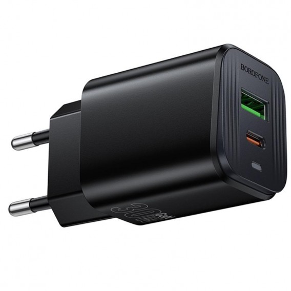 МЗП Borofone BAS85A Star PD30W+QC3.0 (1USB-A/1C) Black