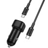 АЗП Borofone BZ34B Cloud PD20W+QC3.0 total 38W (1USB-A/1C) + кабель Type-C to Type-C Black