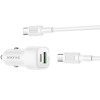 АЗП Borofone BZ34B Cloud PD20W+QC3.0 total 38W (1USB-A/1C) + кабель Type-C to Type-C White