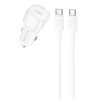 АЗП Borofone BZ34A Cloud PD20W (1USB-C) + кабель Type-C to Type-C White