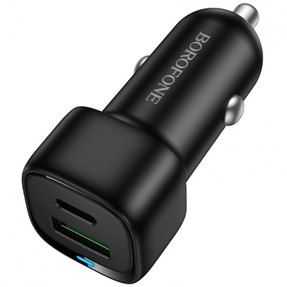 АЗП Borofone BZ34B Cloud PD20W+QC3.0 total 38W (1USB-A/1C) Black
